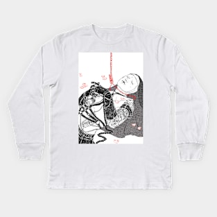 Aka (lines) Kids Long Sleeve T-Shirt